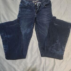 Wrangler Women's Dark Blue Flare Jeans